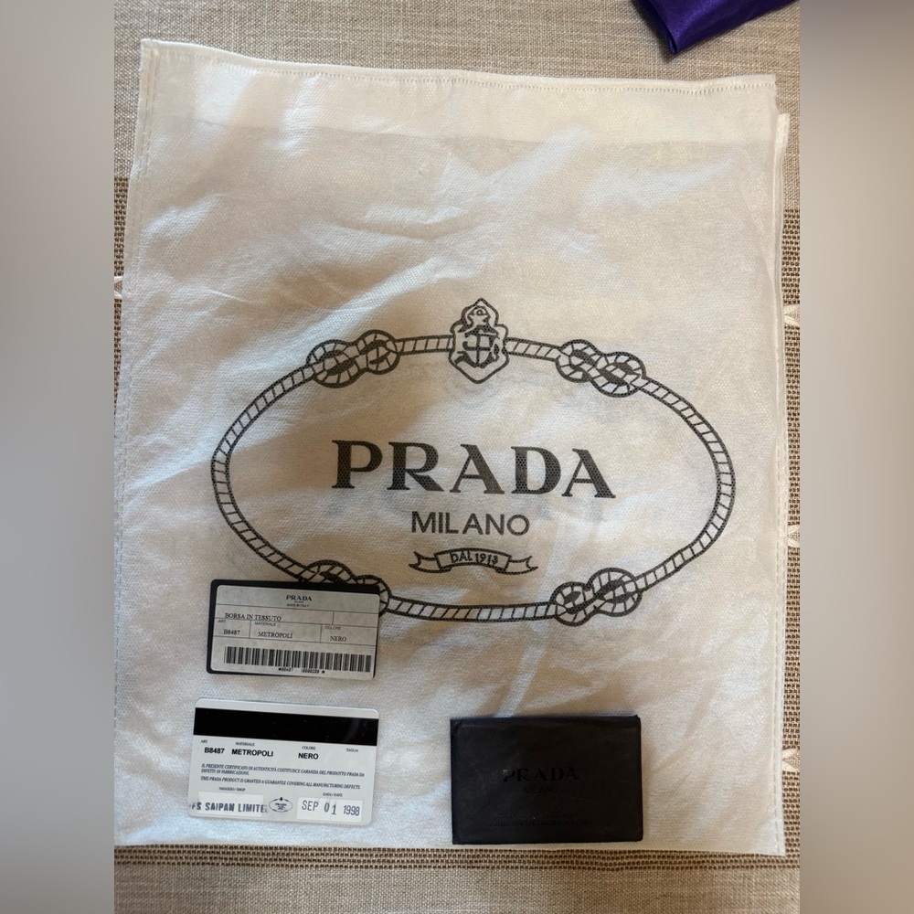 Prada Black Nylon Tote Bag EUC with COA! - Picture 4 of 13